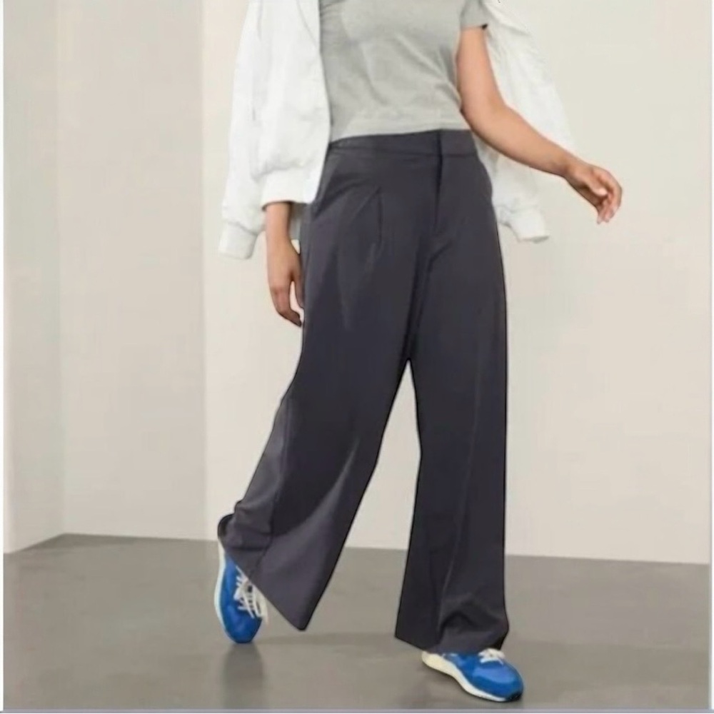 Athleta Pinnacle High Rise Trouser In Gray - Picture 4 of 11